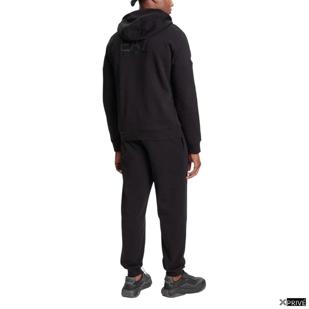 Black Cotton Sweatsuit — 2