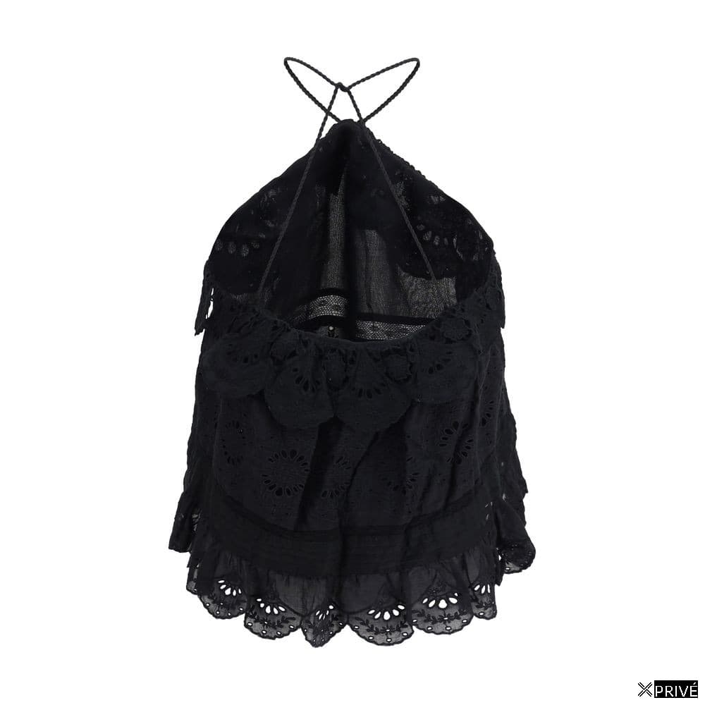Top noir en Polyester — 2