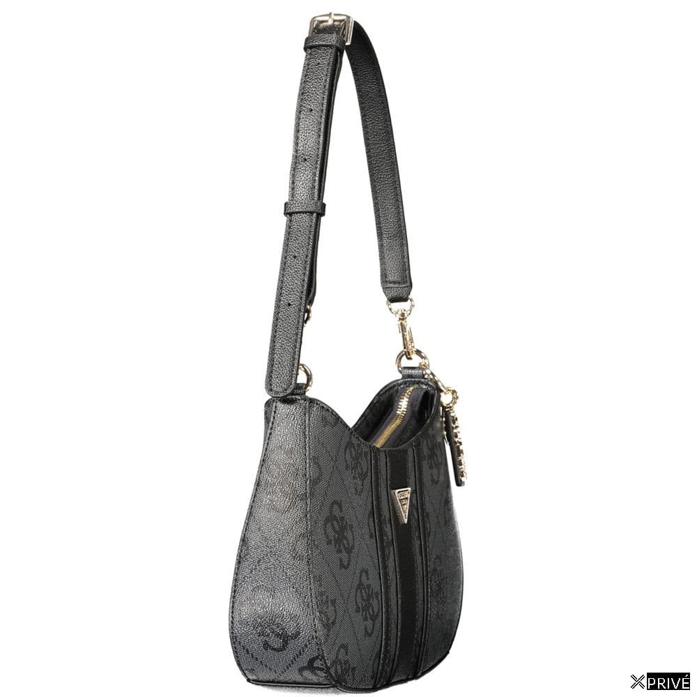 Black Polyurethane Women's Bag — 3