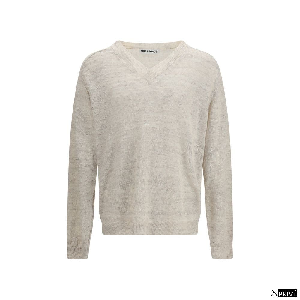Pull beige en Lin — 1