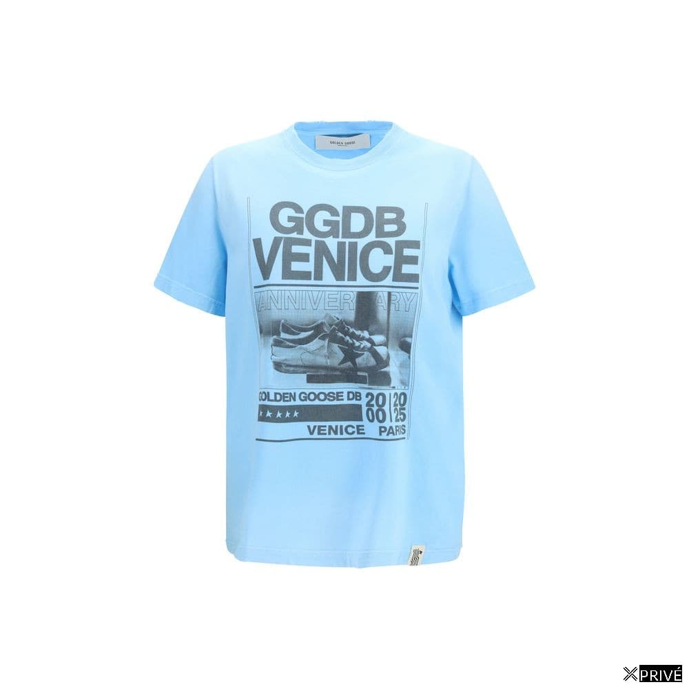 T-shirt bleu en Coton — 1