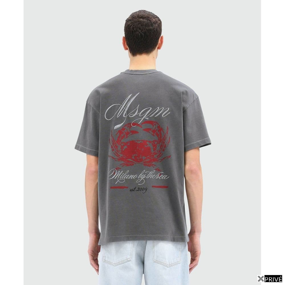 T-shirt gris en Coton — 3