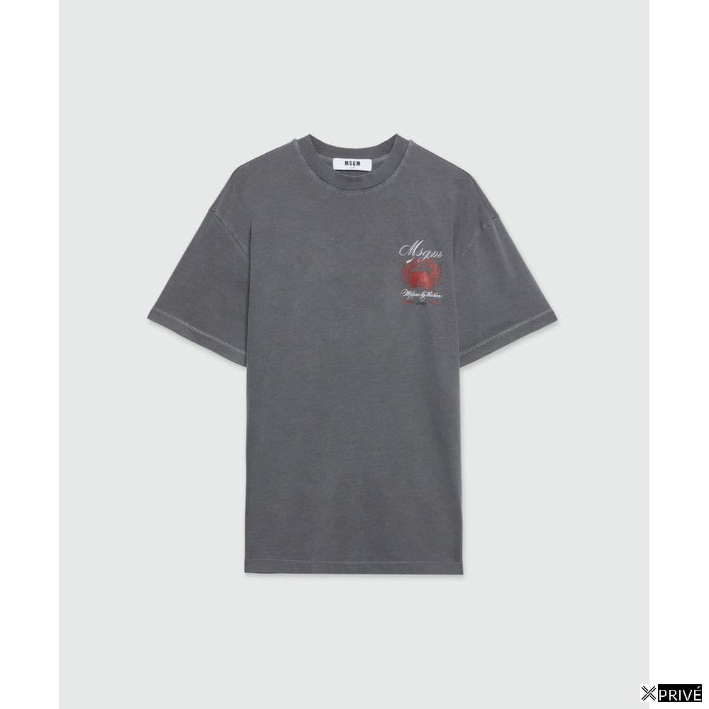 T-shirt gris en Coton — 1
