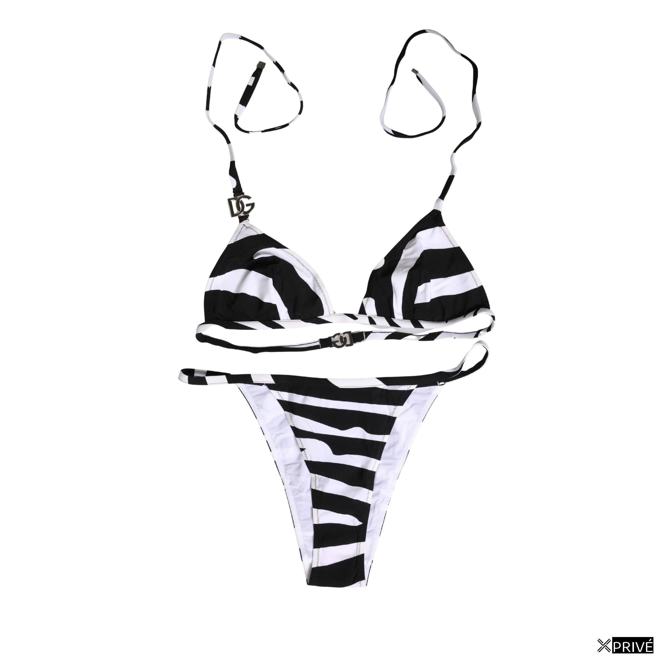 Maillot de bain noir et blanc — 1