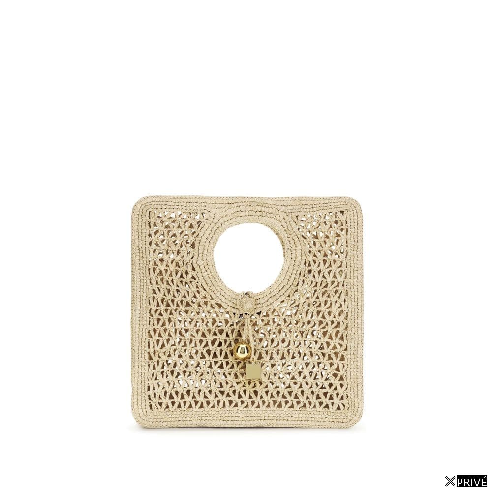 Sac à main beige en Raphia — 1
