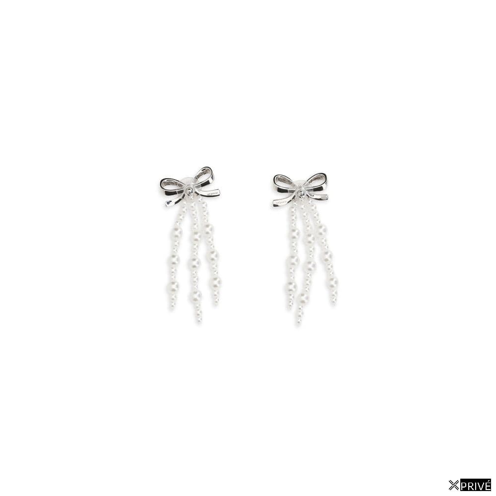 Boucle d’oreille blanche en Laiton — 2