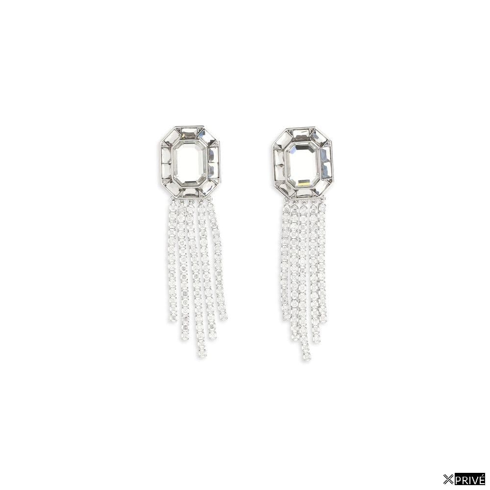 Boucle d’oreille argentée en Laiton — 1
