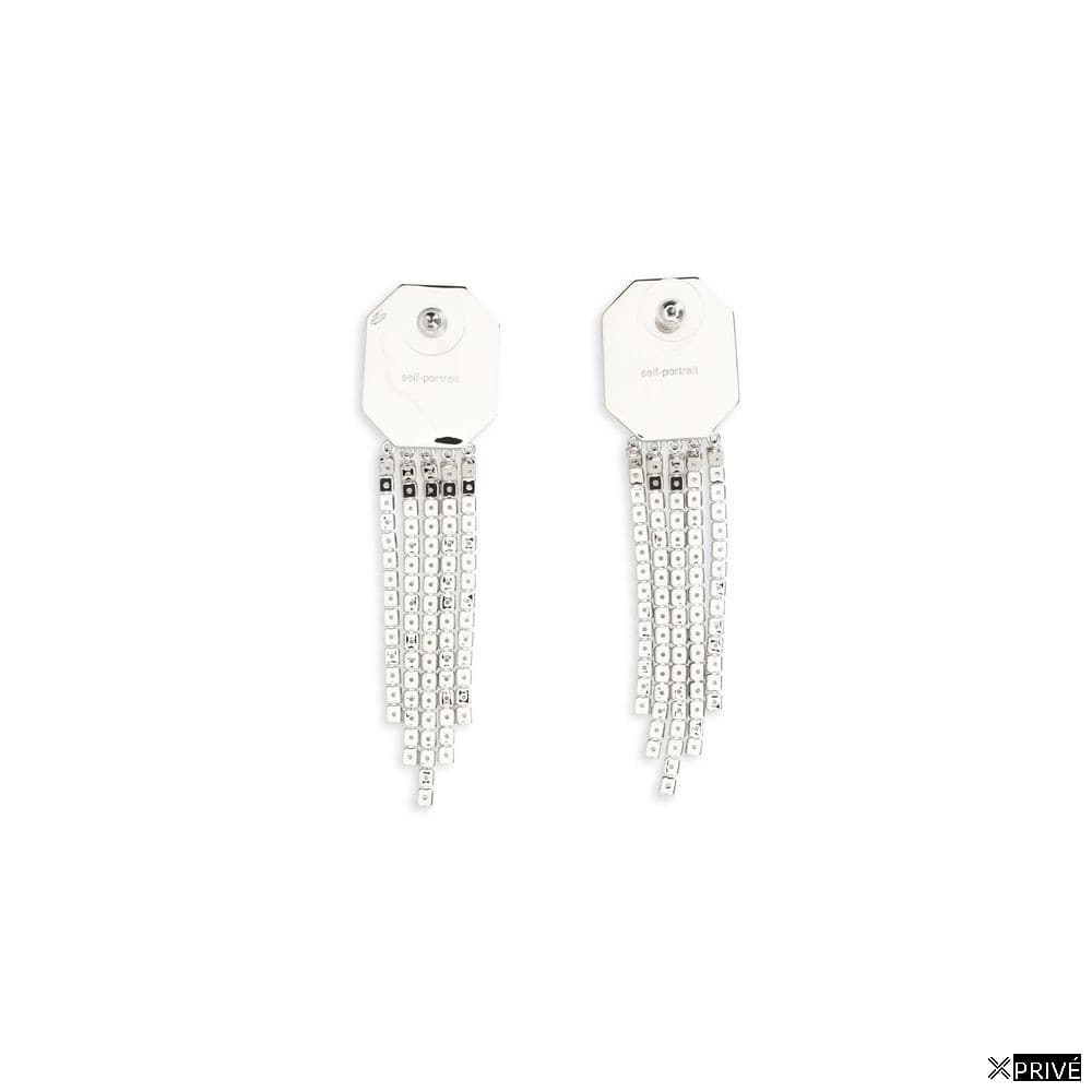 Boucle d’oreille argentée en Laiton — 2