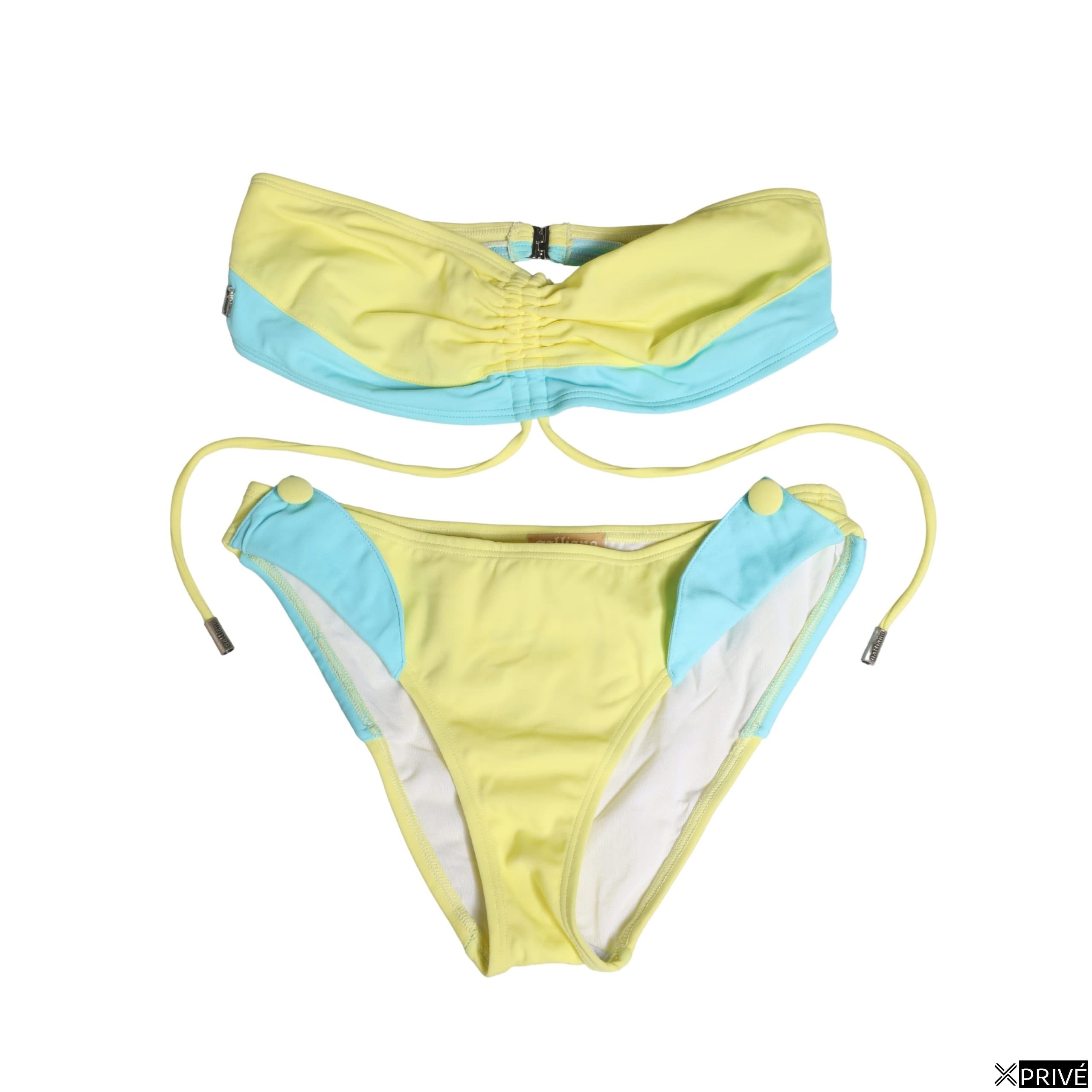 Maillot de bain jaune en Élasthanne