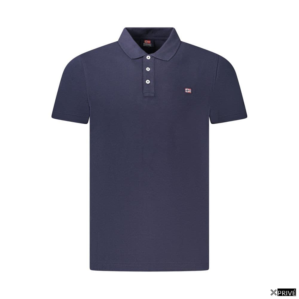 Polo bleu en Coton — 1