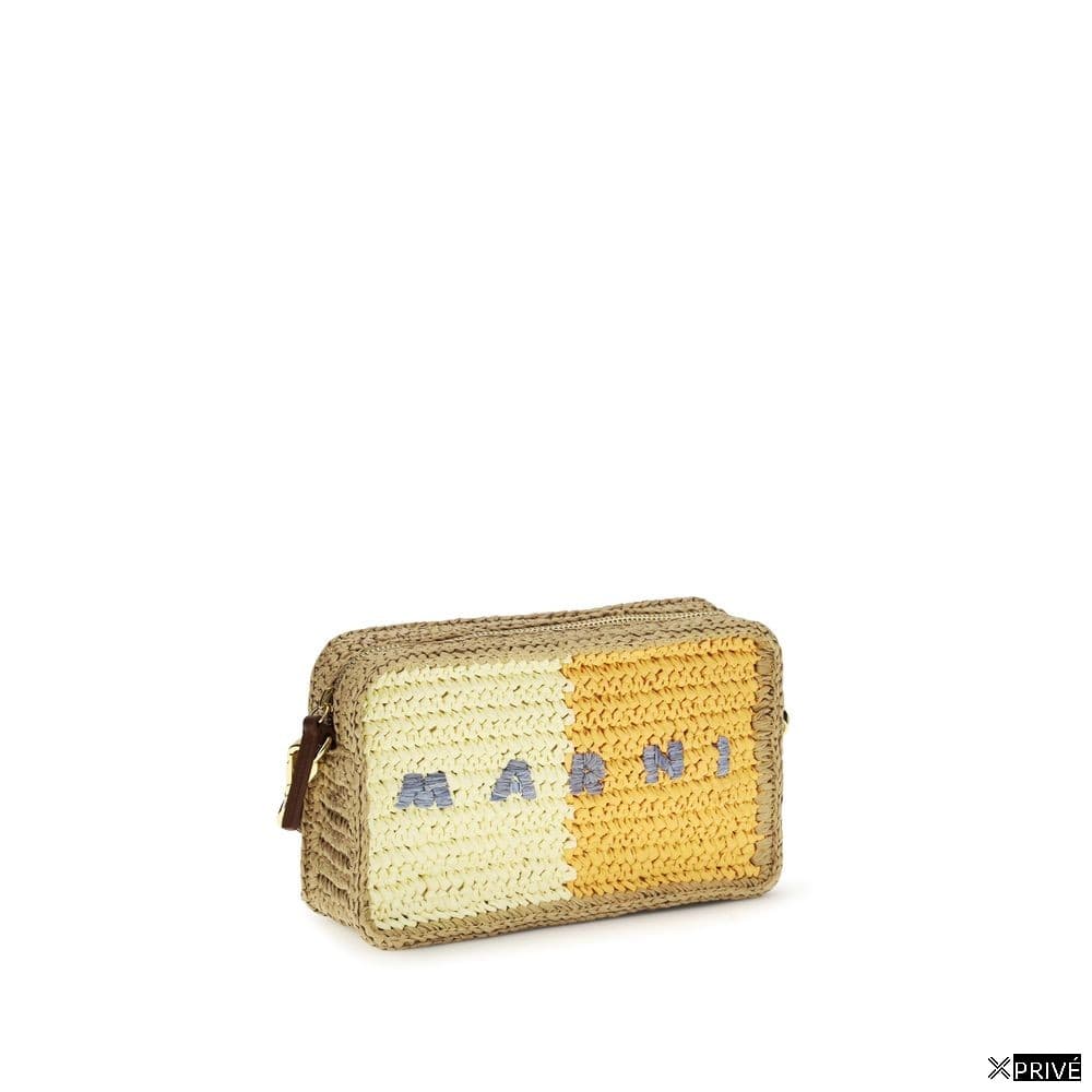 Sac bandoulière multicolore en Raphia — 2