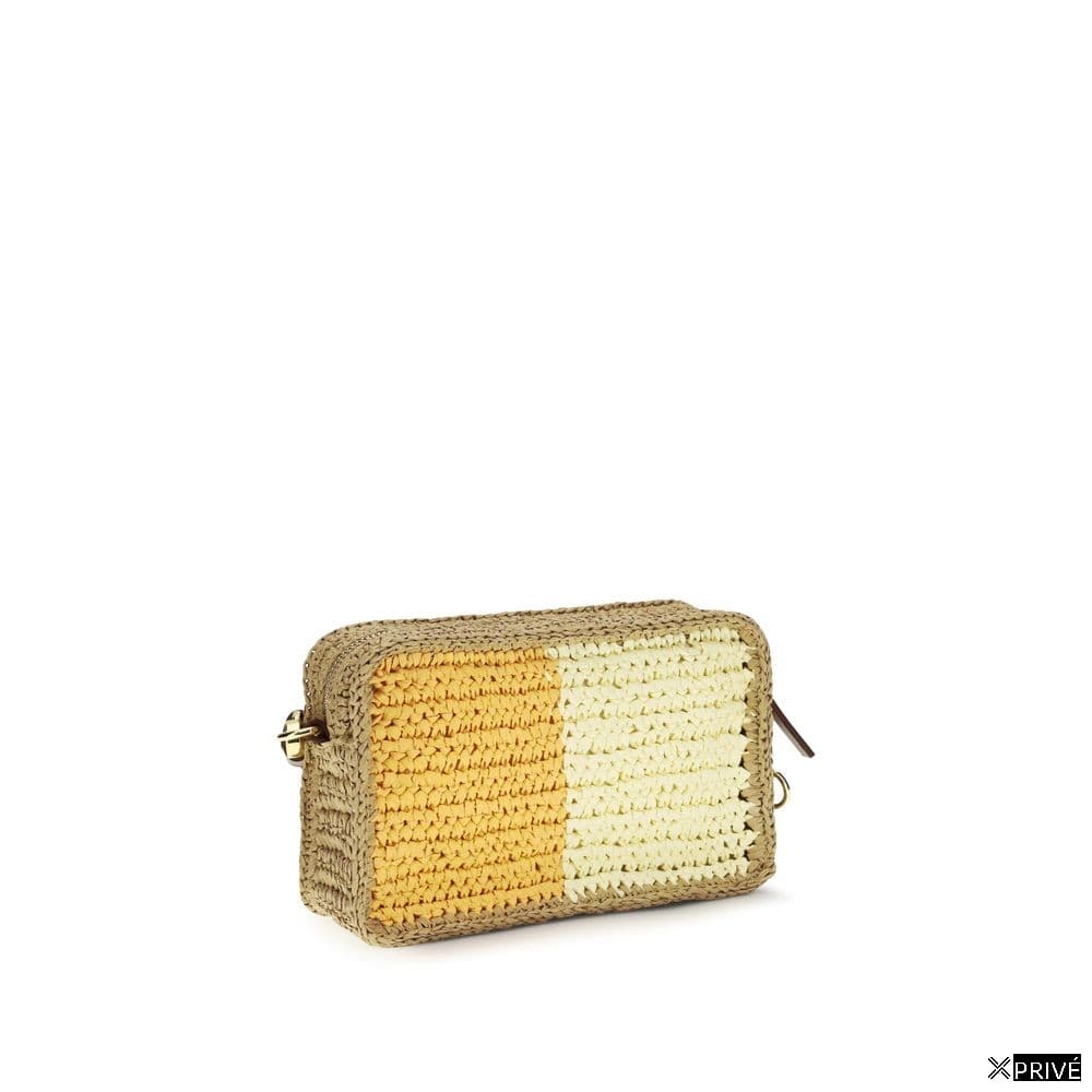 Sac bandoulière multicolore en Raphia — 3