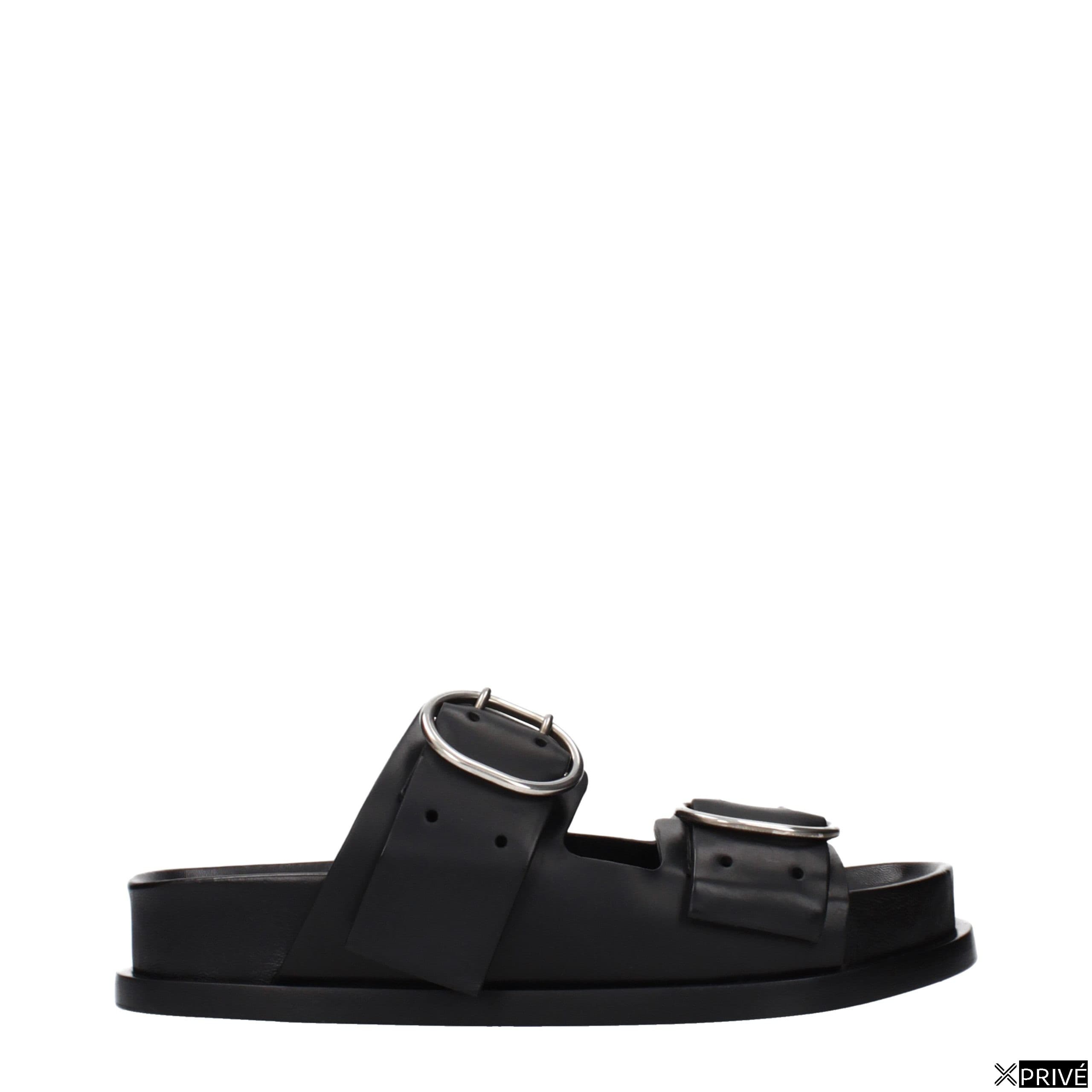 Sandales noires en Cuir — 1