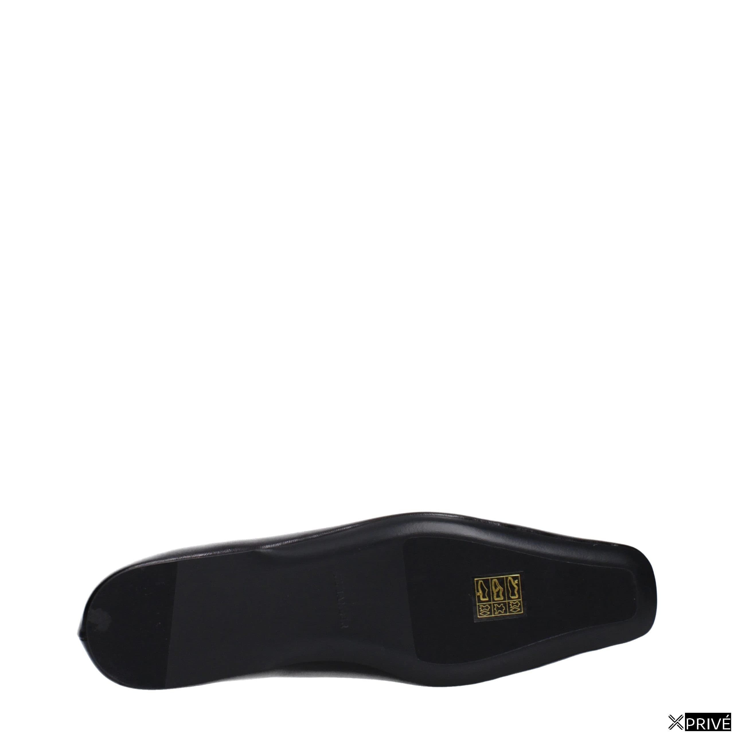 Chaussures plates noires en Cuir — 5
