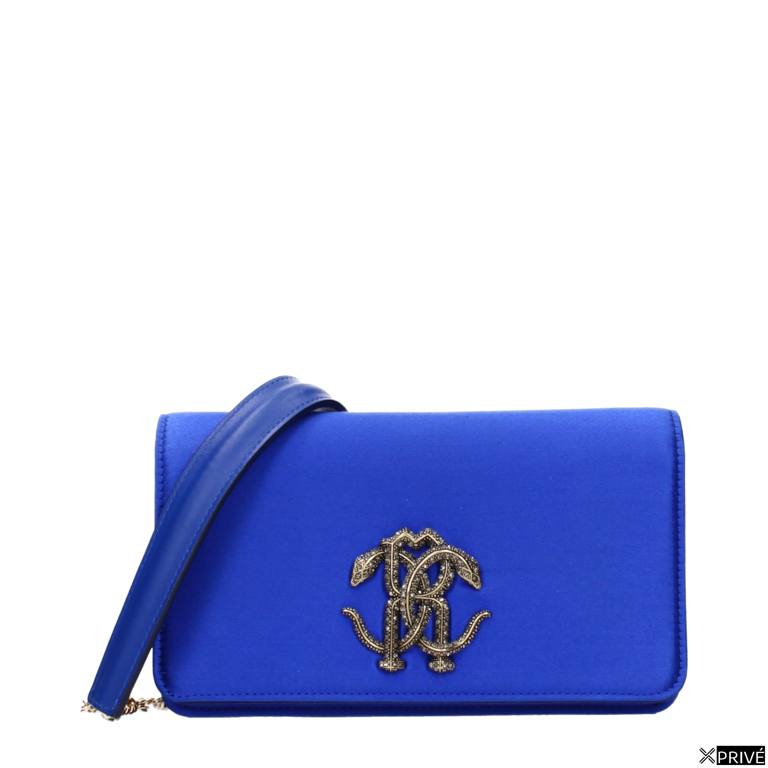 Pochette bleue en Satin — 1