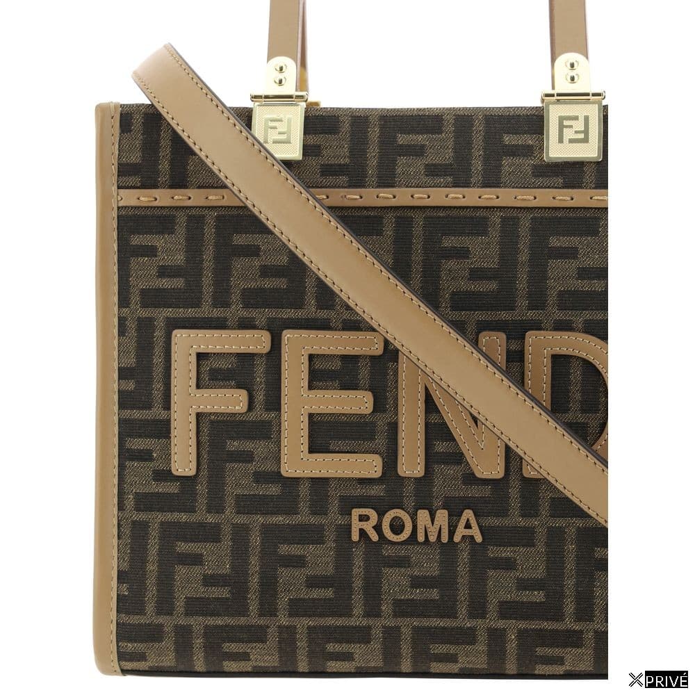 Sac bandoulière brun en Polyester — 4
