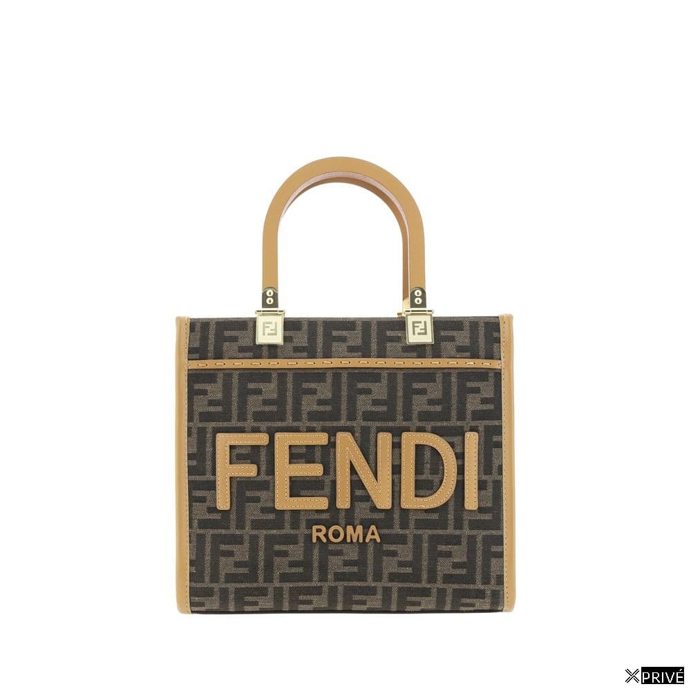 Sac bandoulière brun en Polyester — 1