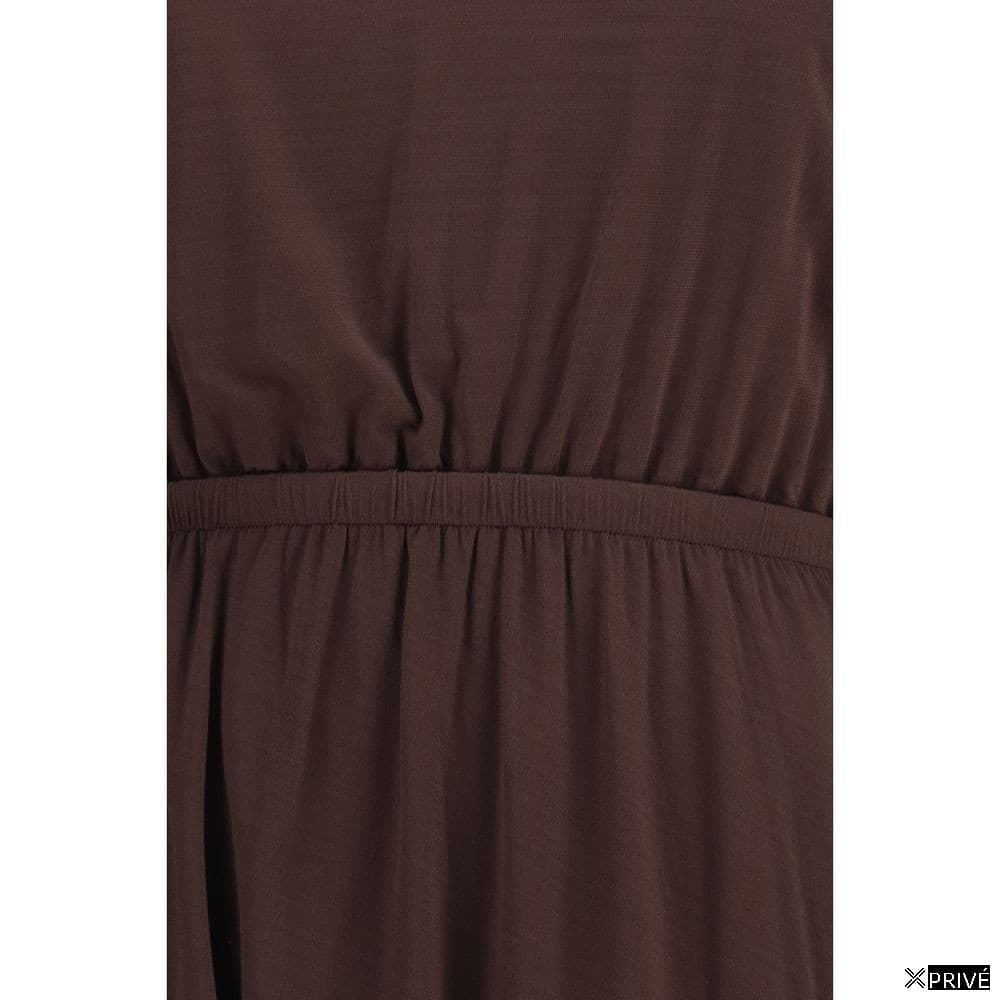 Robe brune en Viscose — 3