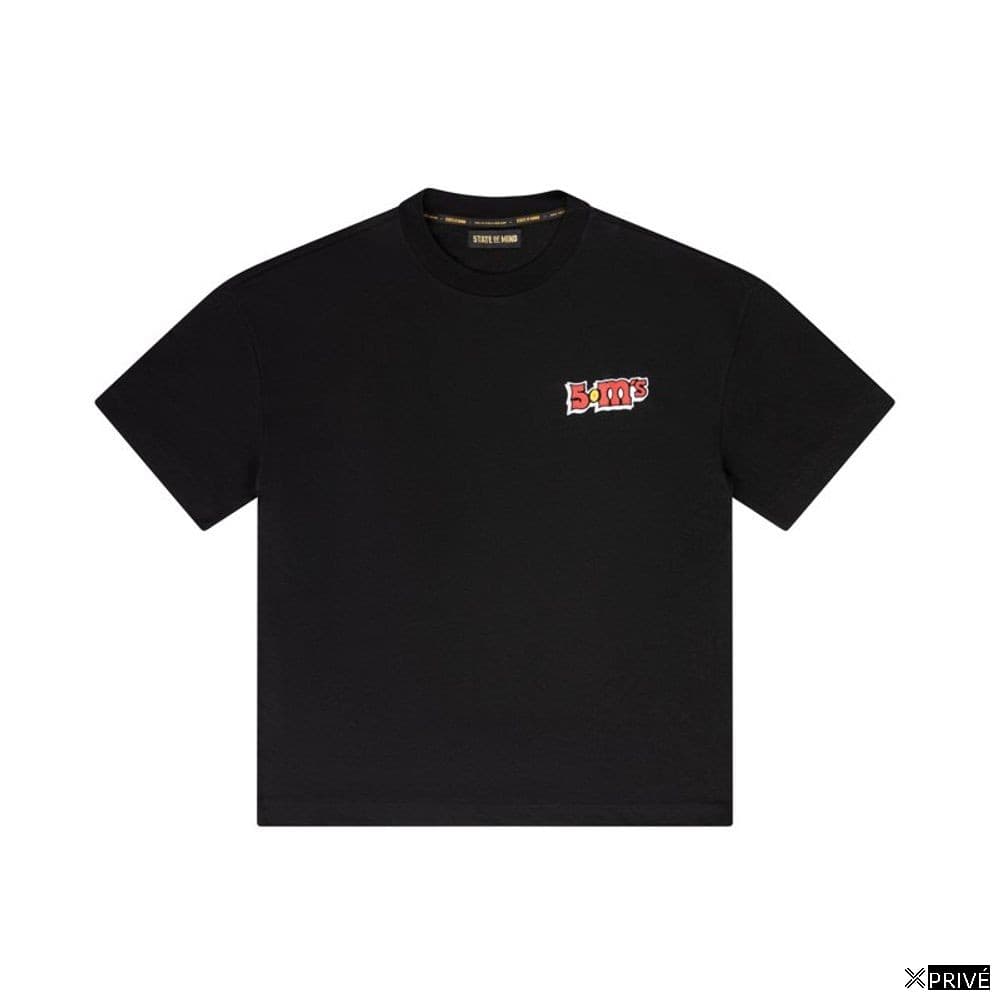 T-shirt noir en Coton — 1