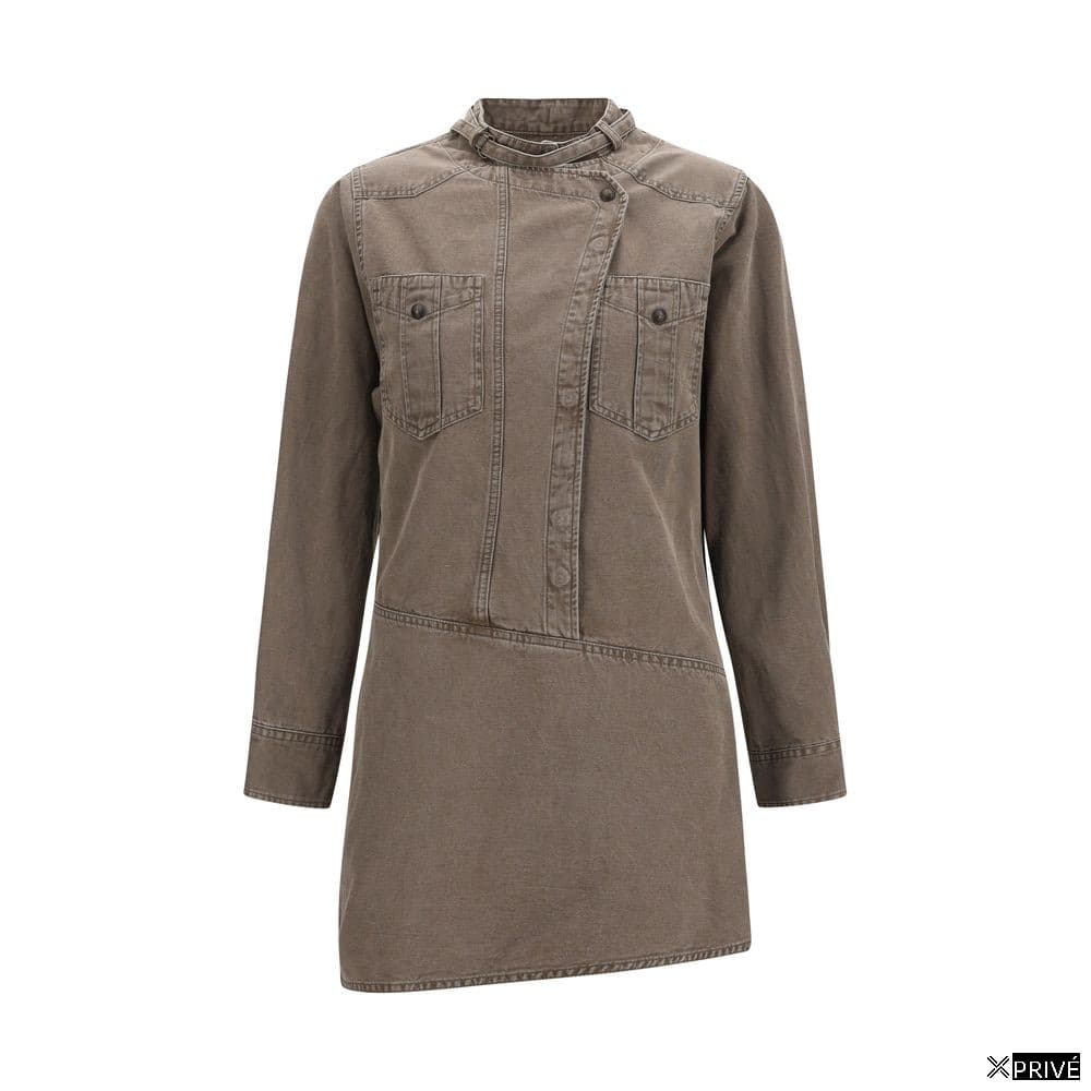 Robe brune en Coton — 1