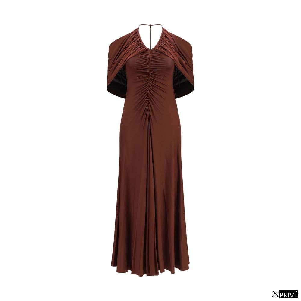 Robe brune en Viscose — 1