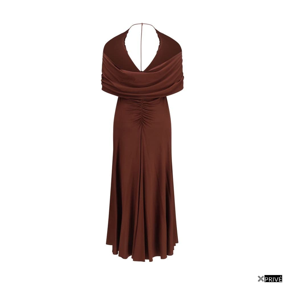 Robe brune en Viscose — 2