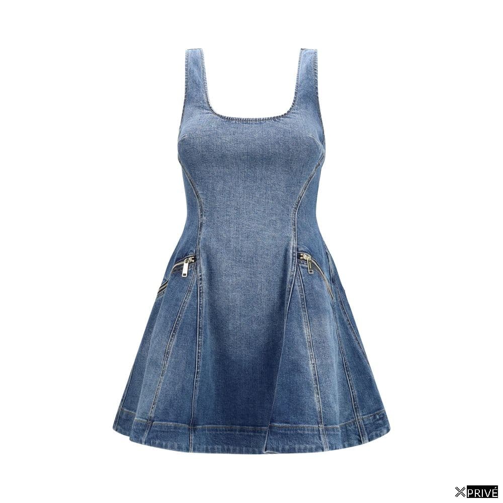 Robe bleue en Coton — 1