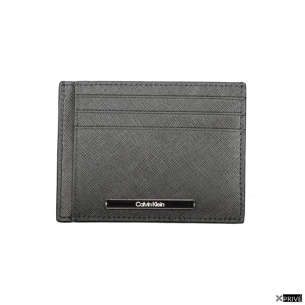 Portefeuille noir en Cuir — 1