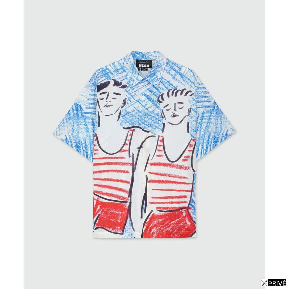 Chemise bleue en Coton — 1