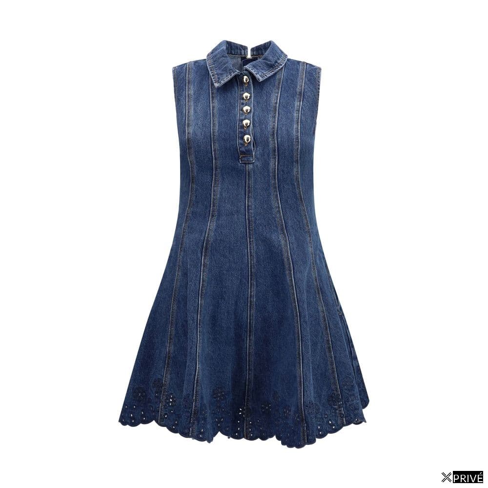Robe bleue en Coton — 1