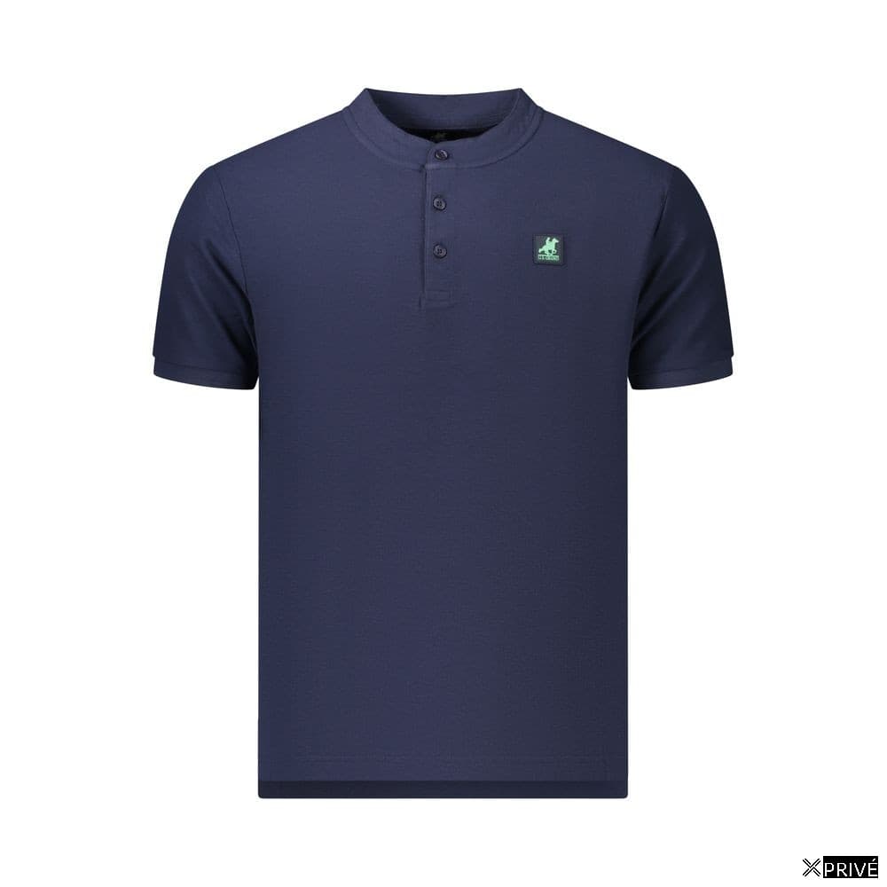 Polo bleu en Coton — 1