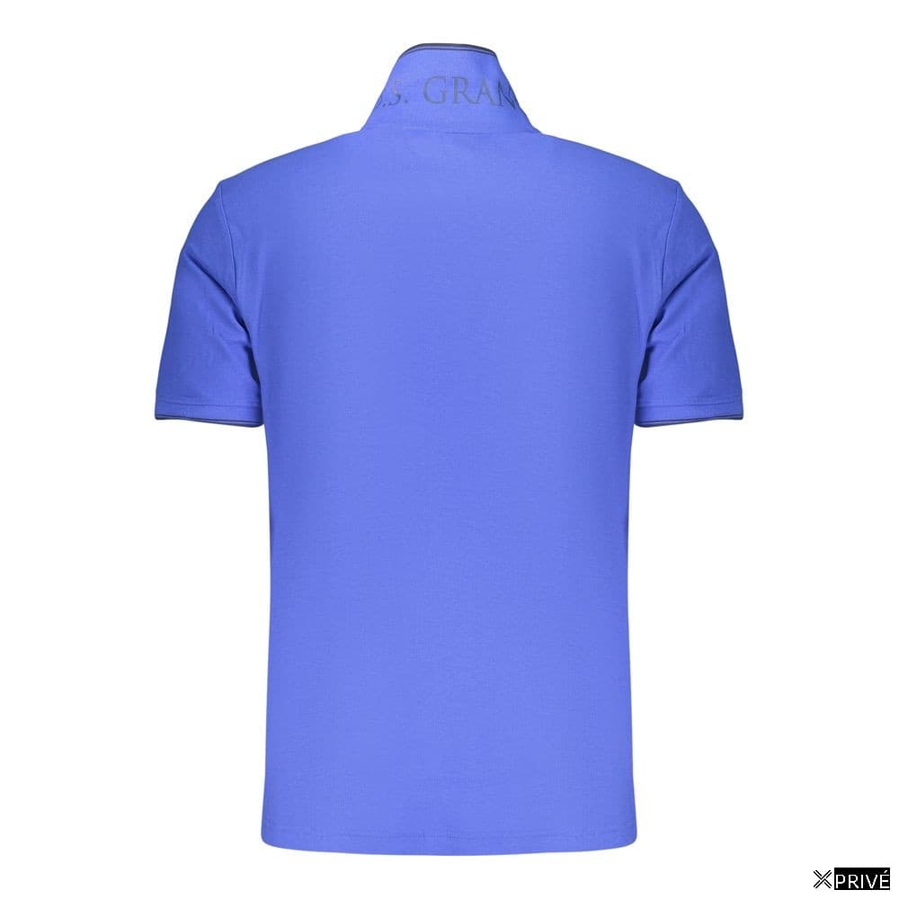 Polo bleu en Coton — 3