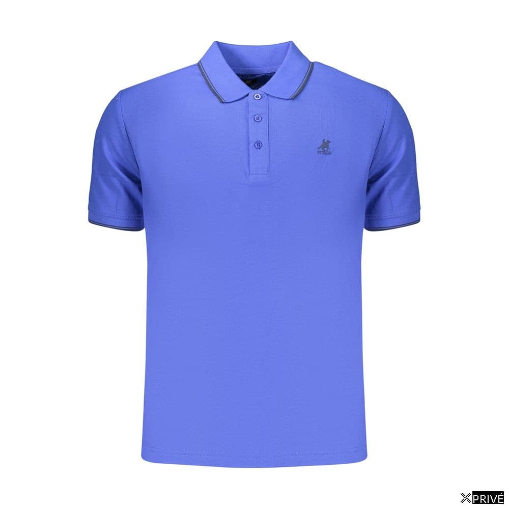 Polo bleu en Coton — 1