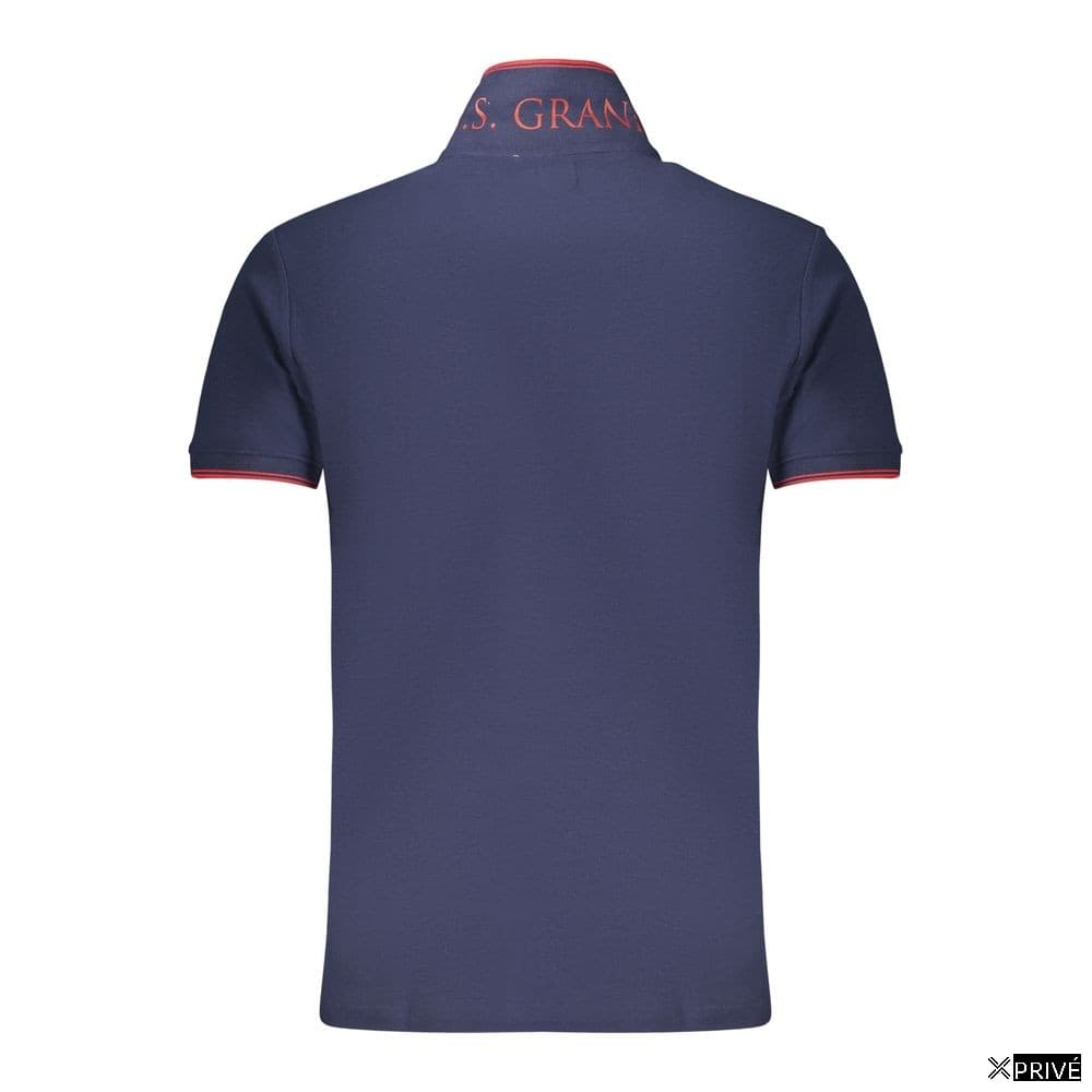 Polo bleu en Coton — 3