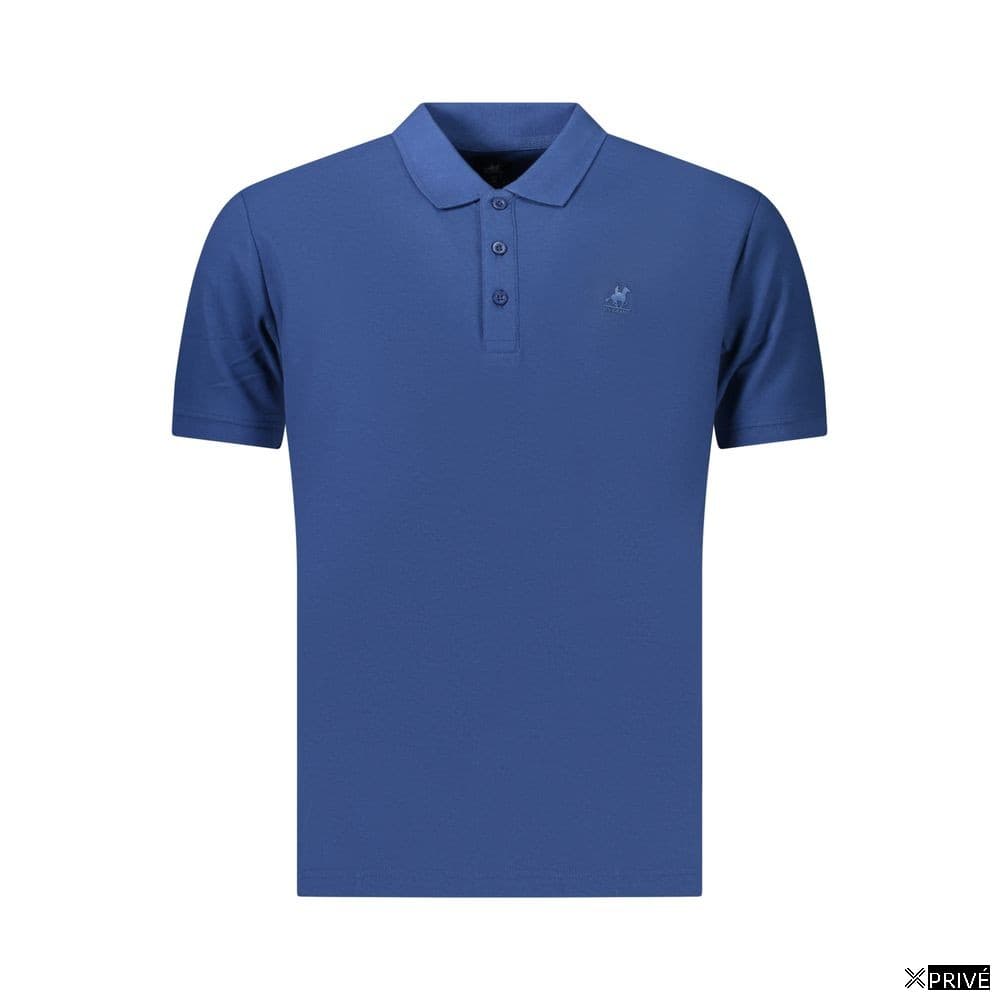 Polo bleu en Coton — 1