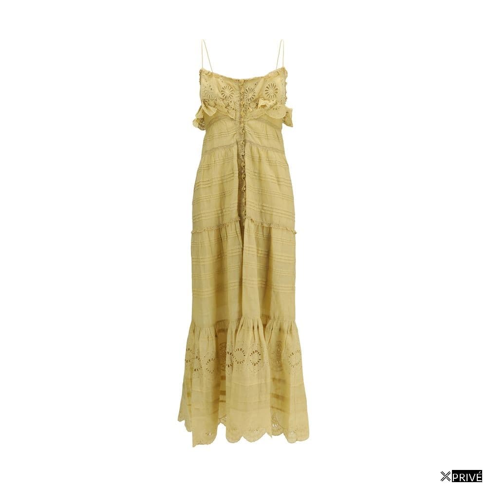 Robe beige en Coton — 1