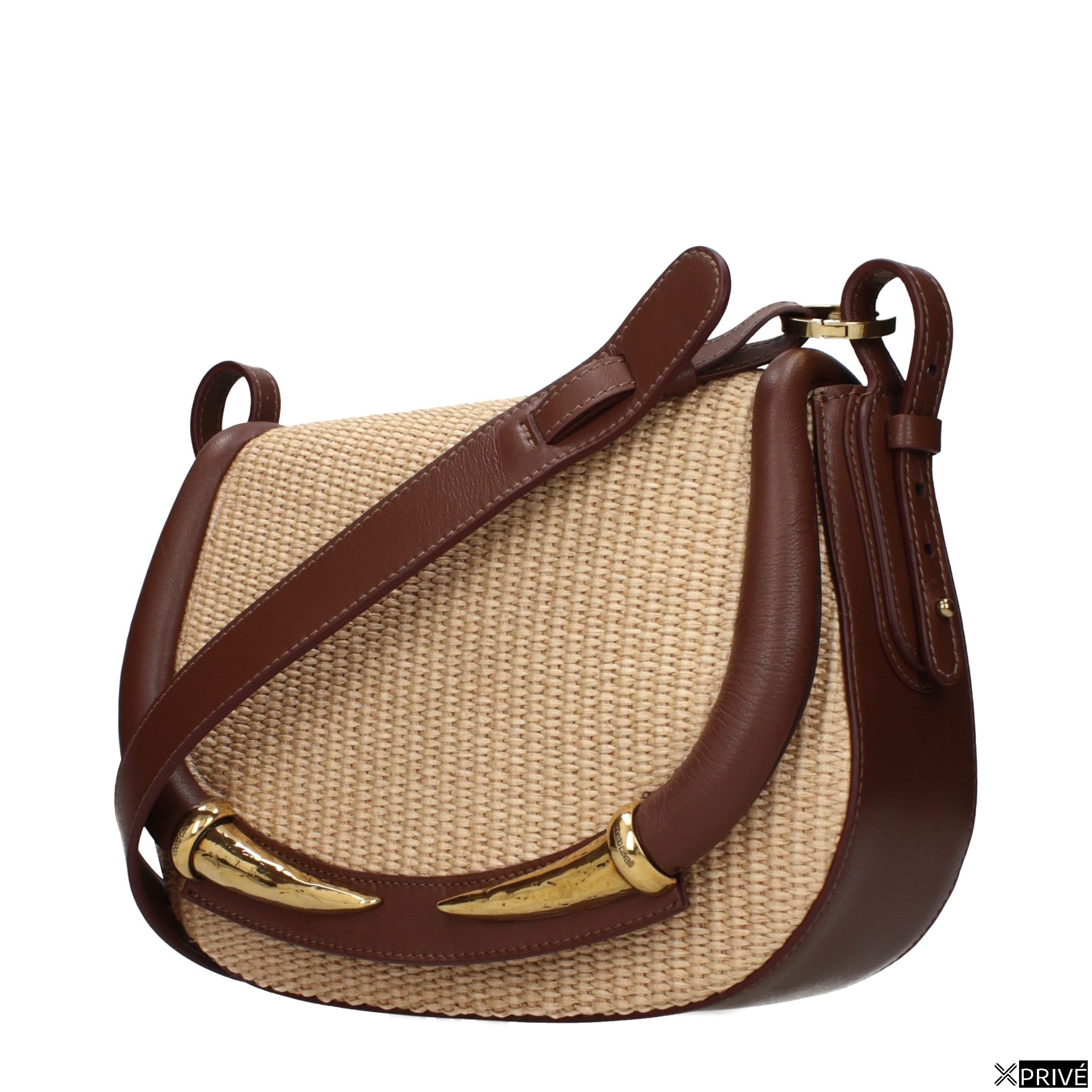 Sac porté croisé beige en Raphia — 2