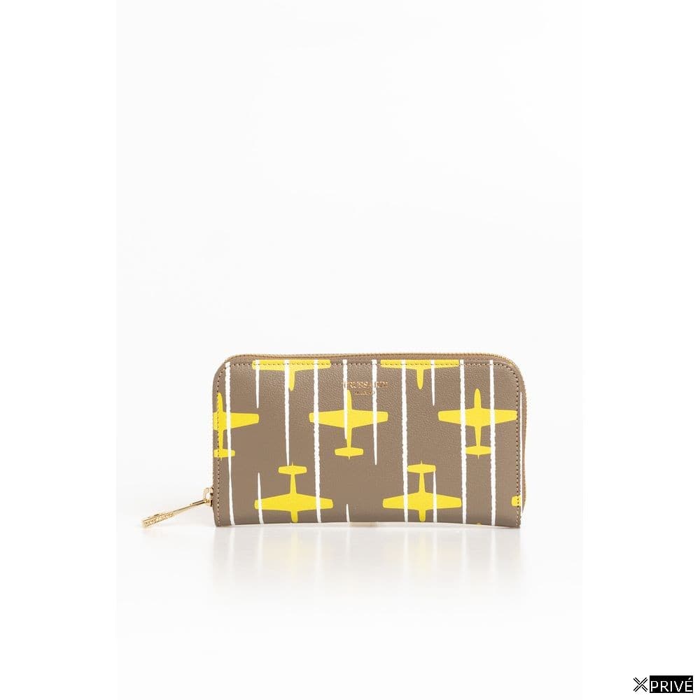 Portefeuille beige en Cuir — 1