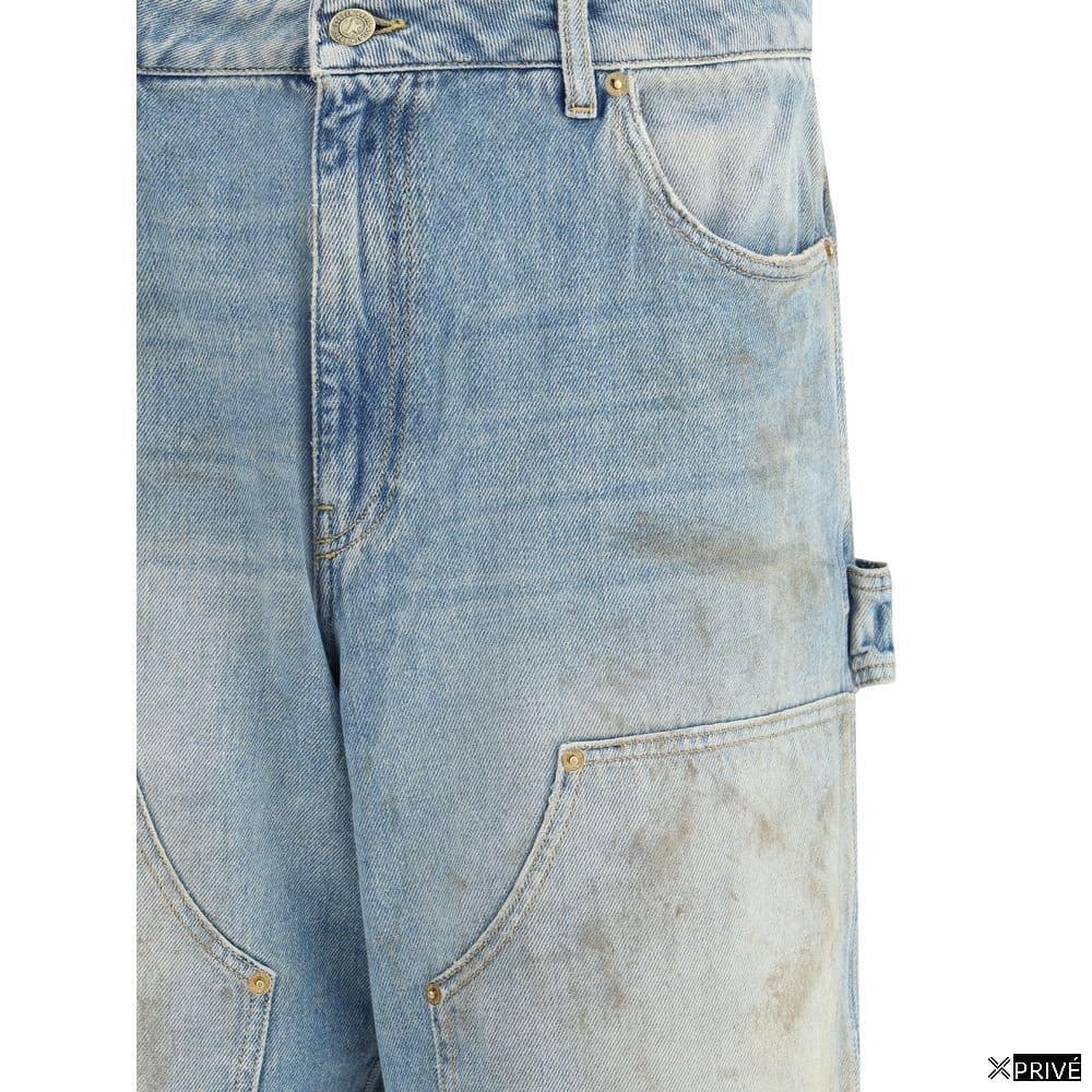 Jeans bleu en Coton — 3
