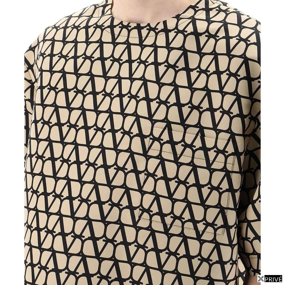 T-shirt brun en Soie — 4
