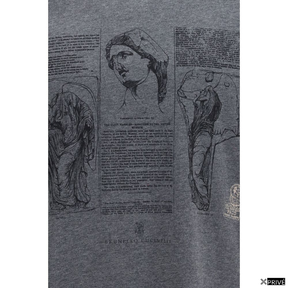 T-shirt gris en Coton — 3