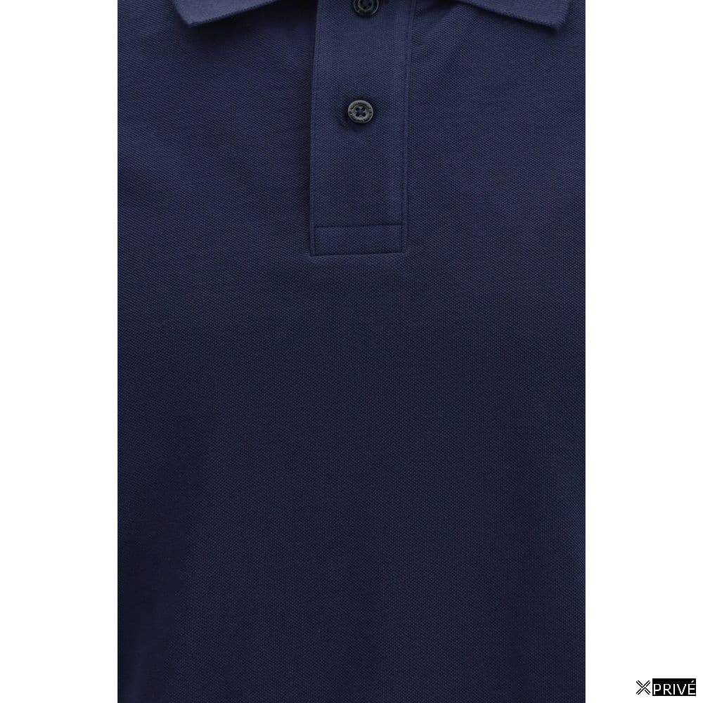 Polo bleu en Coton — 3