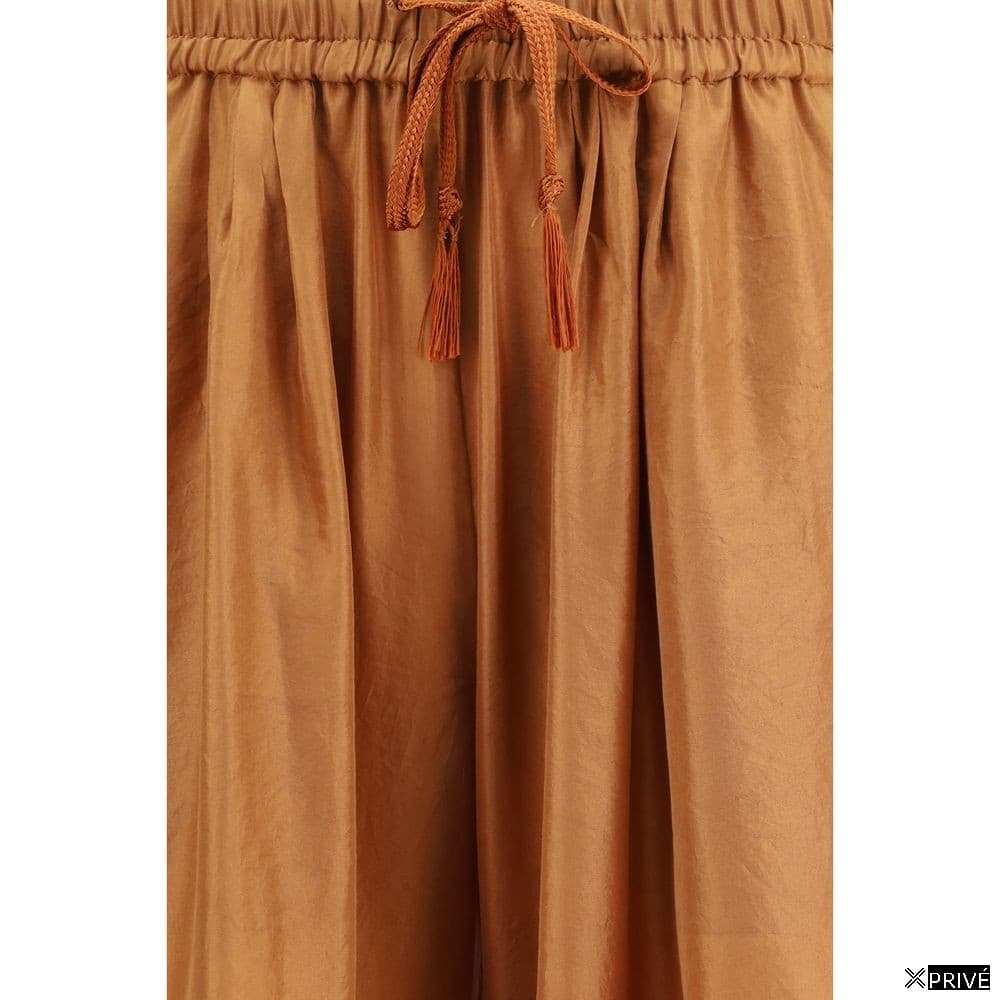 Jeans brun en Soie — 3