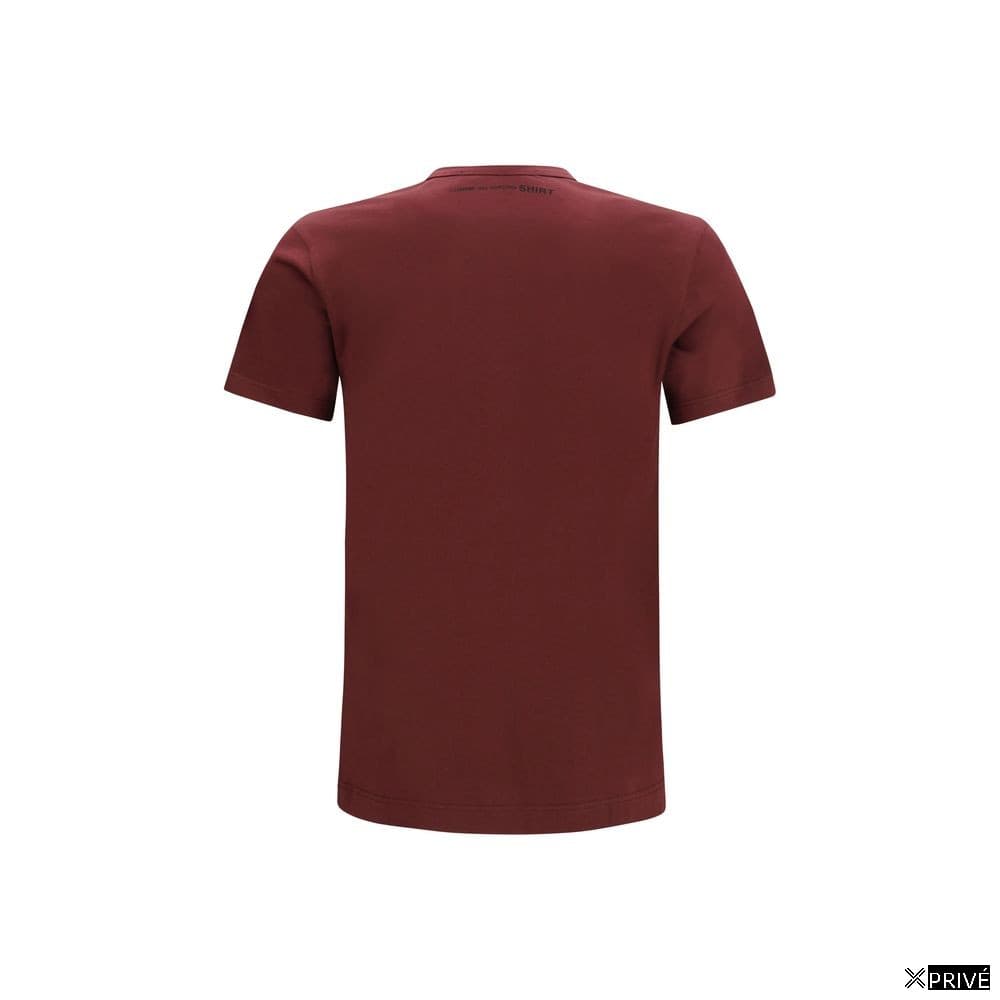 T-shirt bordeaux en Coton — 2