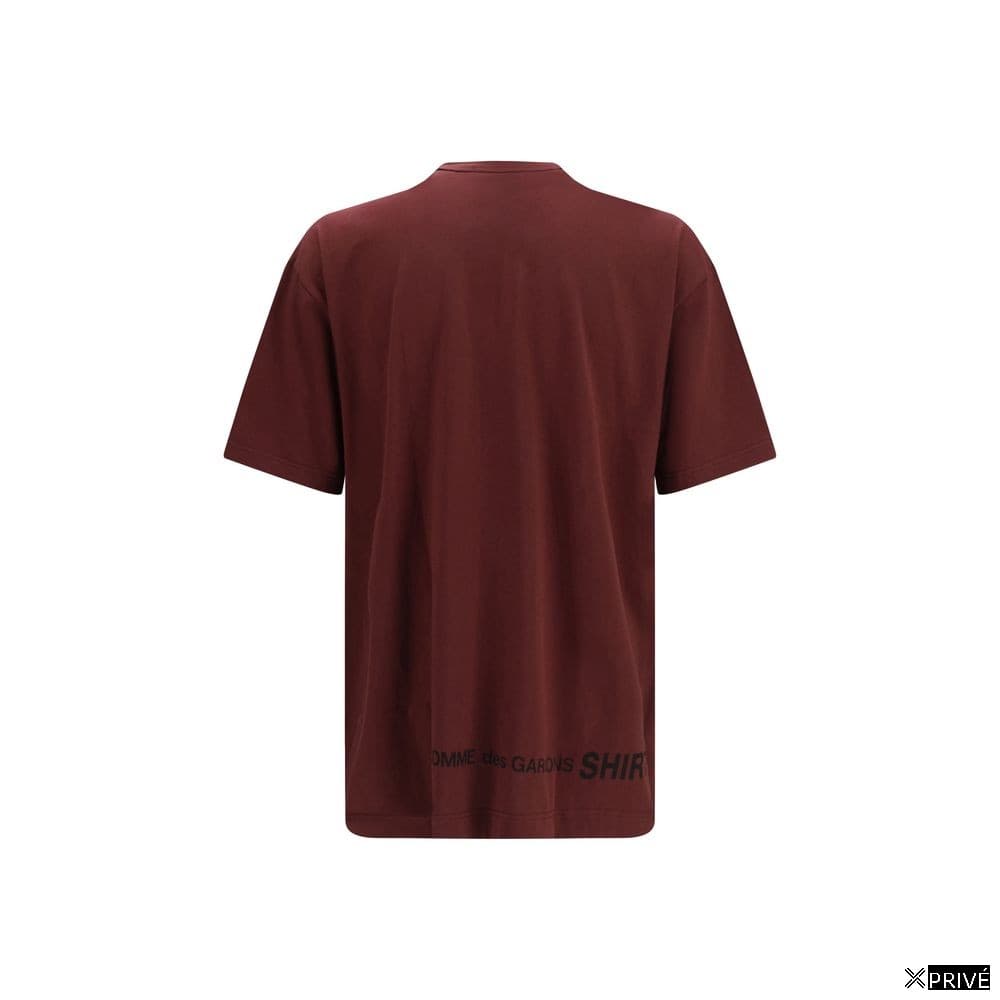 T-shirt bordeaux en Coton — 2