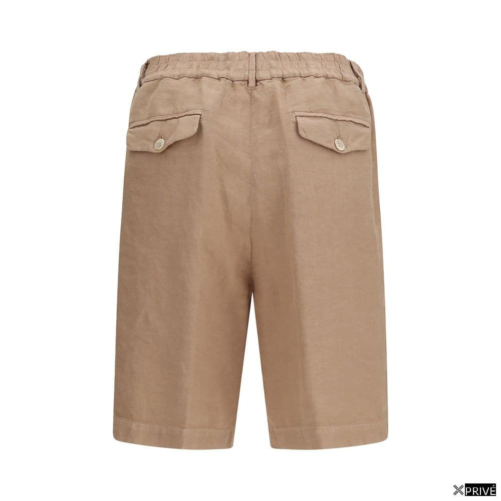 Short brun en Lin — 2
