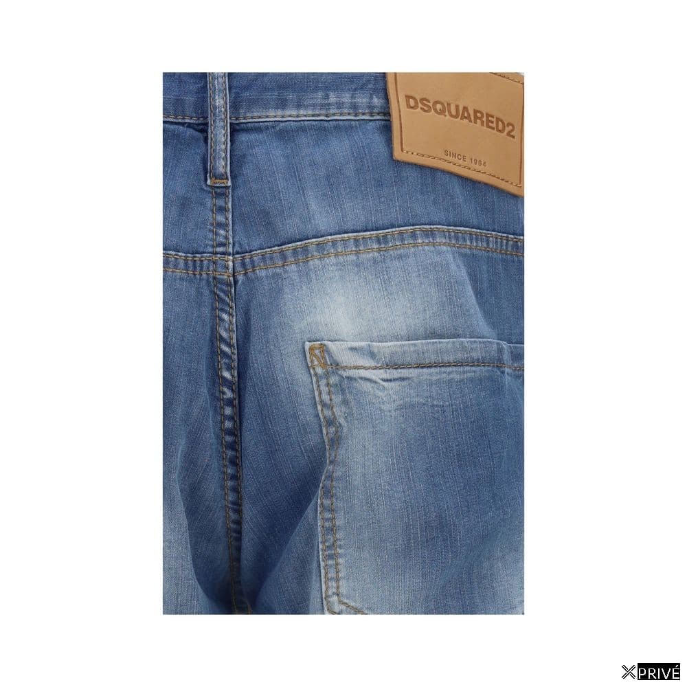 Jeans bleu en Coton — 3