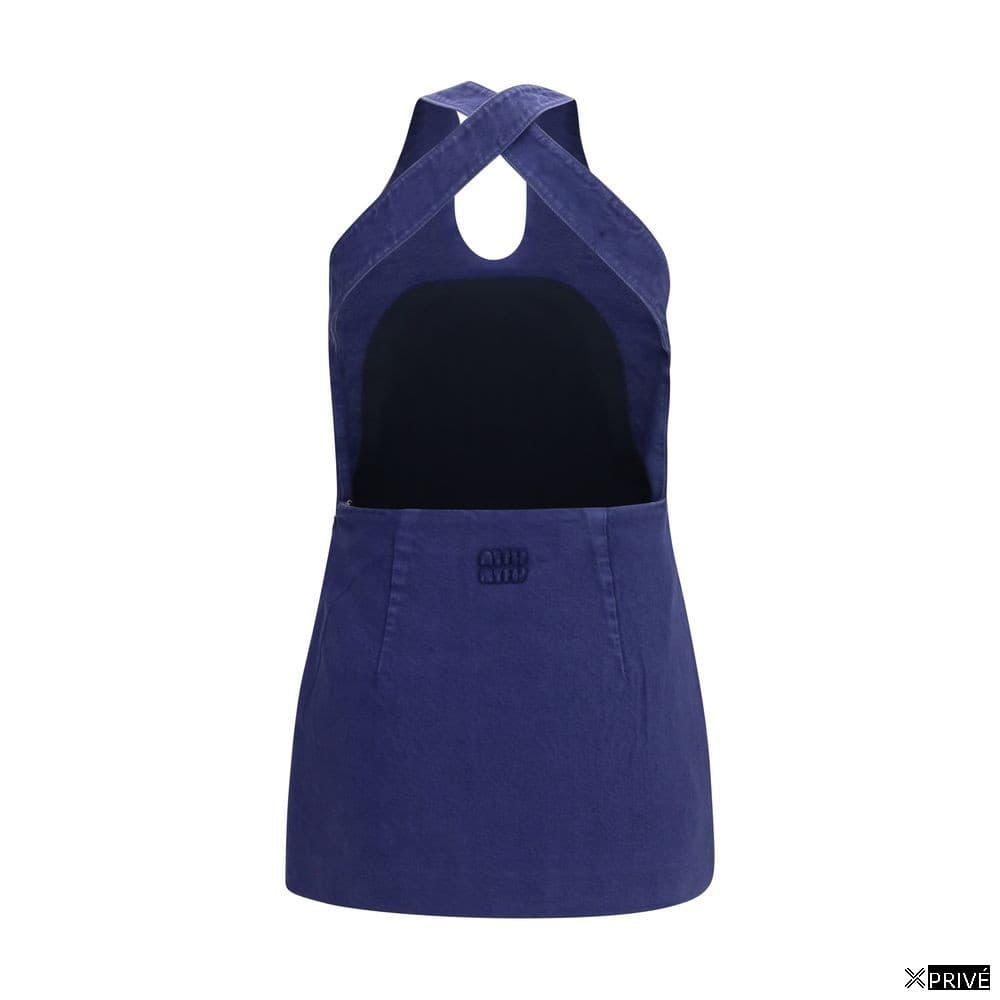 Robe bleue en Coton — 2