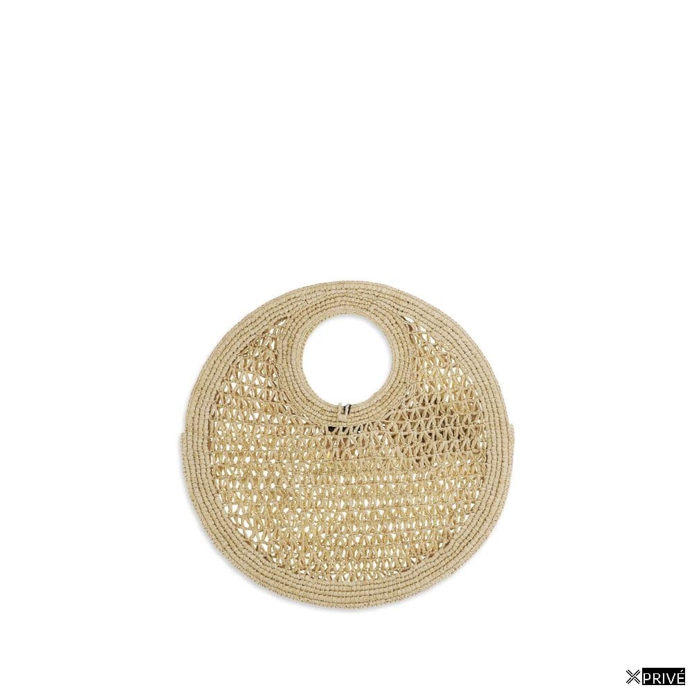 Beige Raffia Handbag — 2