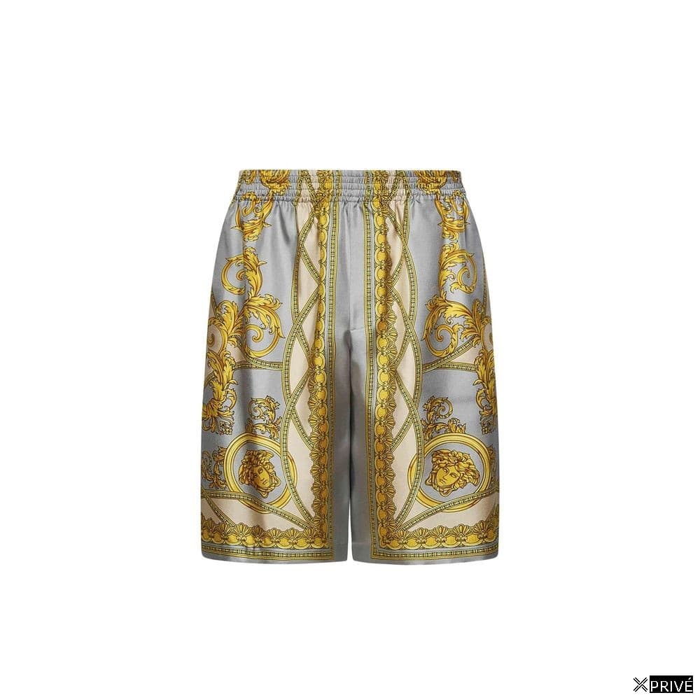 Short gris en Soie — 1